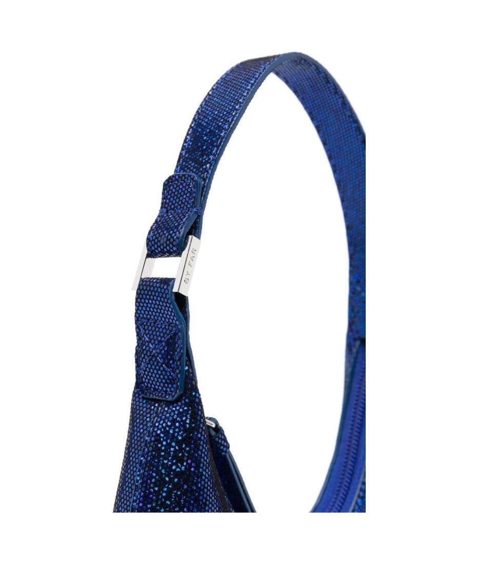 【送料&関税込】BY FAR Blue Baby Amber Mini Bag Disco Dot Le BY FAR Blue Baby Amber Mini Bag Disco Dot Leather Effect