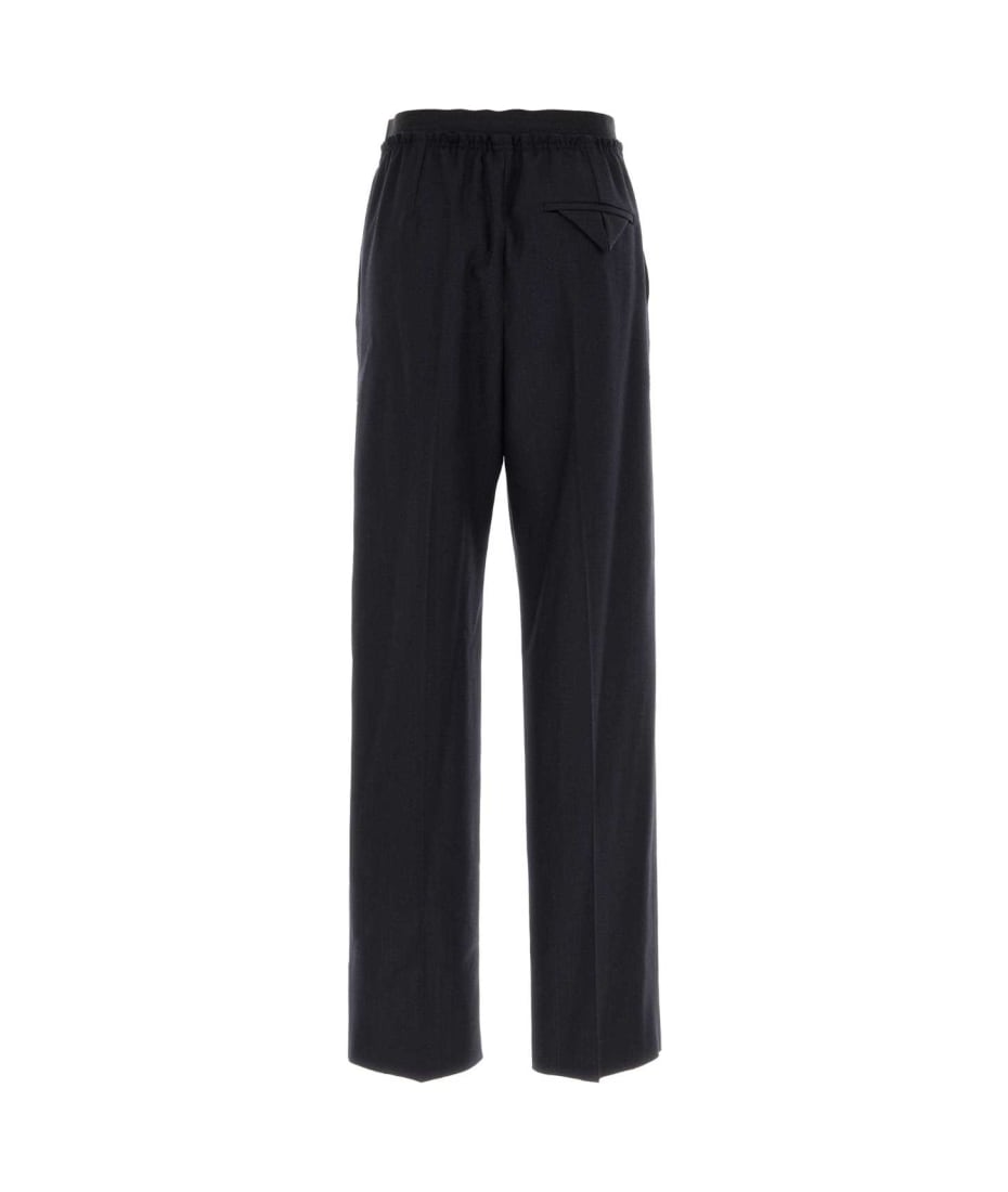 パンツ BOTTEGA VENETA MIDNIGHT BLUE WOOL WIDE-LEG PANT Bottega Veneta Midnight Blue Wool Wide-leg Pant | italist