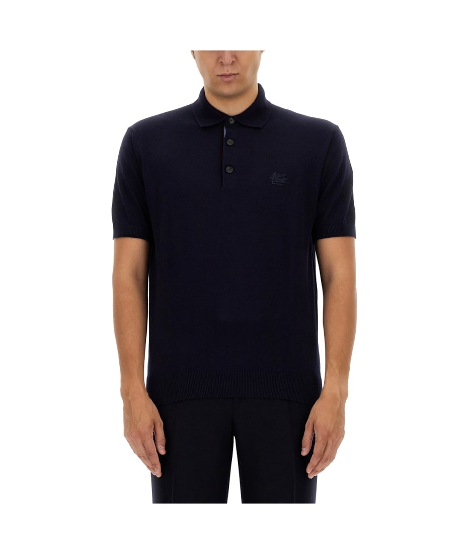 Tシャツ・カットソー ETRO SHIRT WITH PEGASUS EMBROIDERY (WRIA0028 99TR560S8452) Etro Polo Shirt With Pegasus Embroidery | italist