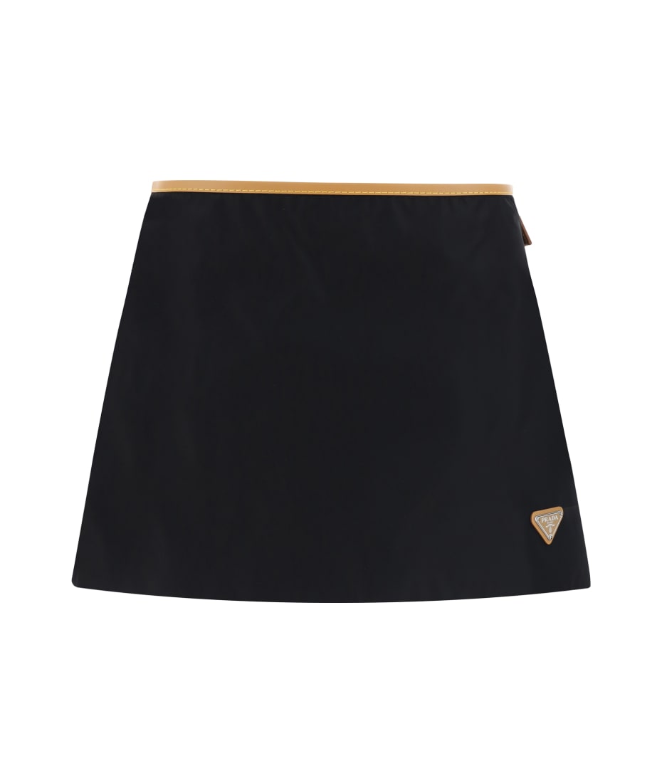 ミニスカート PRADA IVORY COTTON BLEND MINI SKIRT Prada Mini Skirt | italist