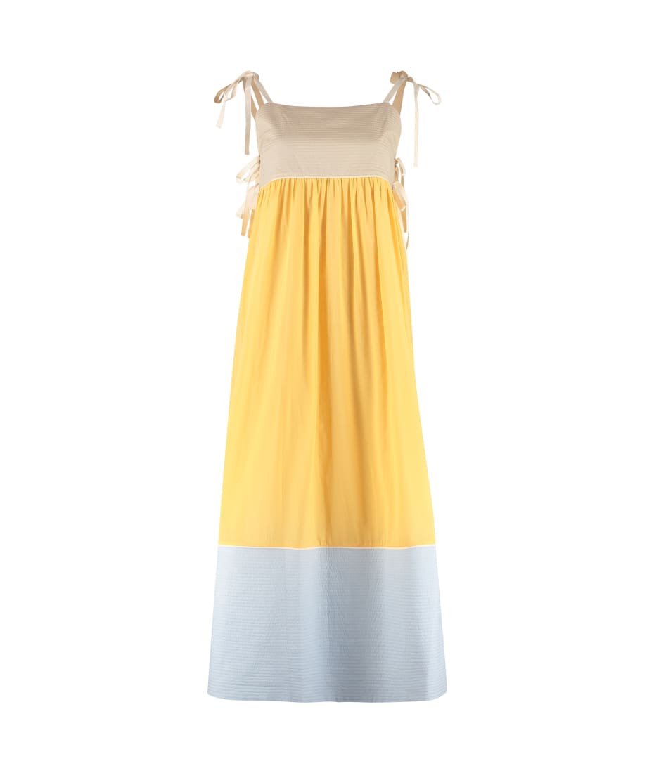 Tory Burch Color-block Cotton Long Dress | italist