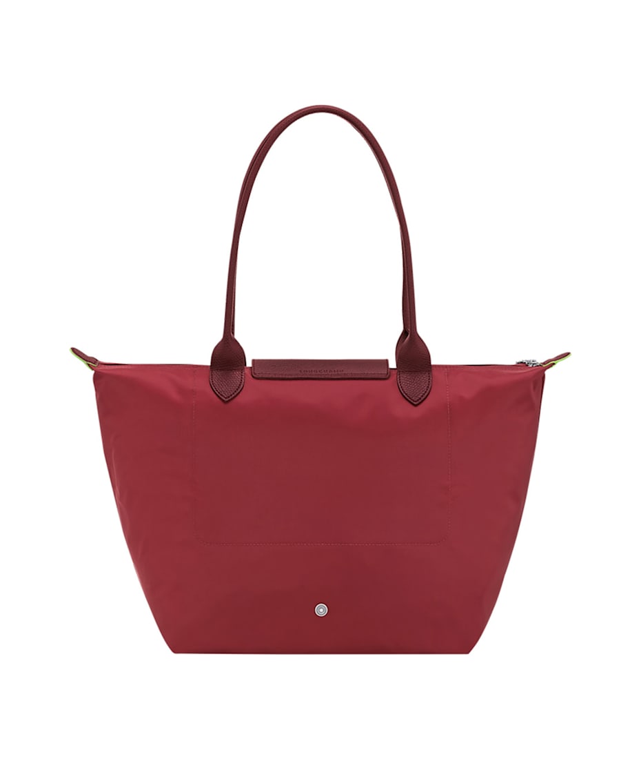 【LONGCHAMP】ワインレッド トートバッグ ⭐️ Longchamp 'le Pliage Original' Red Tote Bag With Embossed
