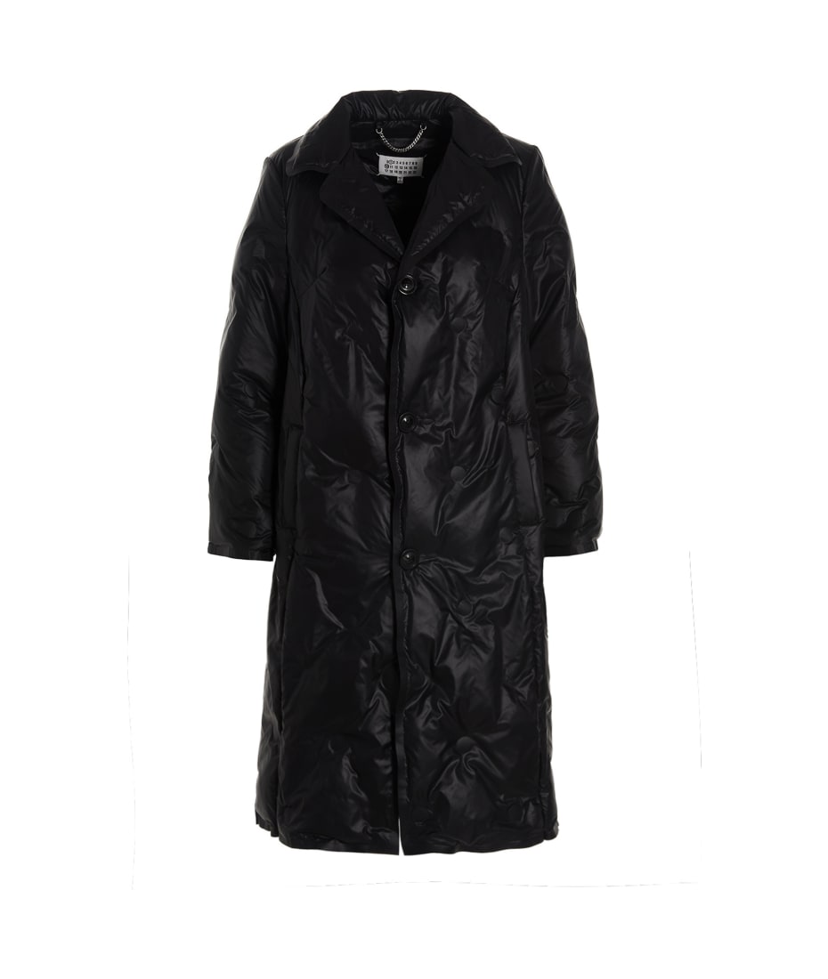 Maison Margiela Black Nylon Trench Coat | italist