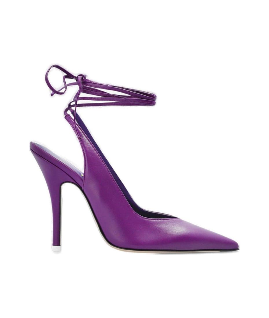 The Attico Venus Pointed Toe Slingback Pumps | italist