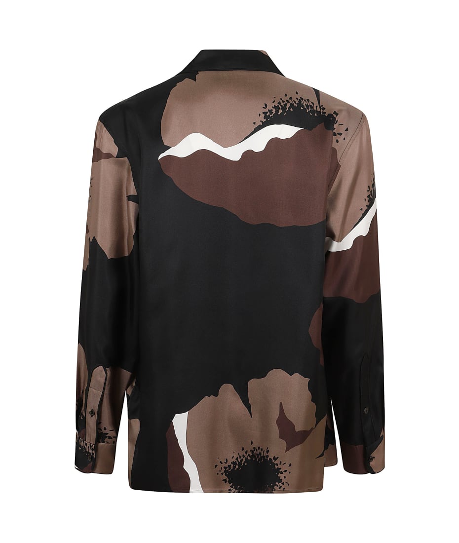 ヴァレンティノ　フラワー　VALENTINO Valentino Garavani Long Sleeve Shirt Valentino Flower Portrait
