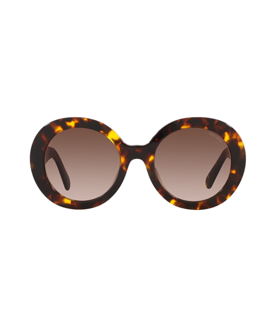 【Miu Miu】0MU 11WS ロゴ サングラス（Honey Havana） Miu Miu MU 11WS - 14L50O Honey Havana | Sunglasses Woman