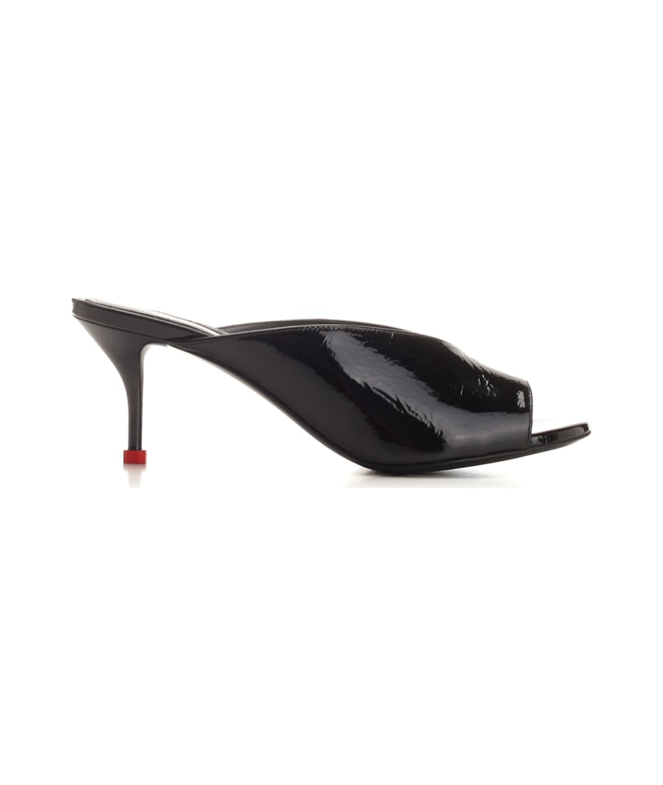 【送料&関税込】Alexander McQueen Lacquered Leather Mules Alexander McQueen Lacquered Leather Mules | italist, ALWAYS