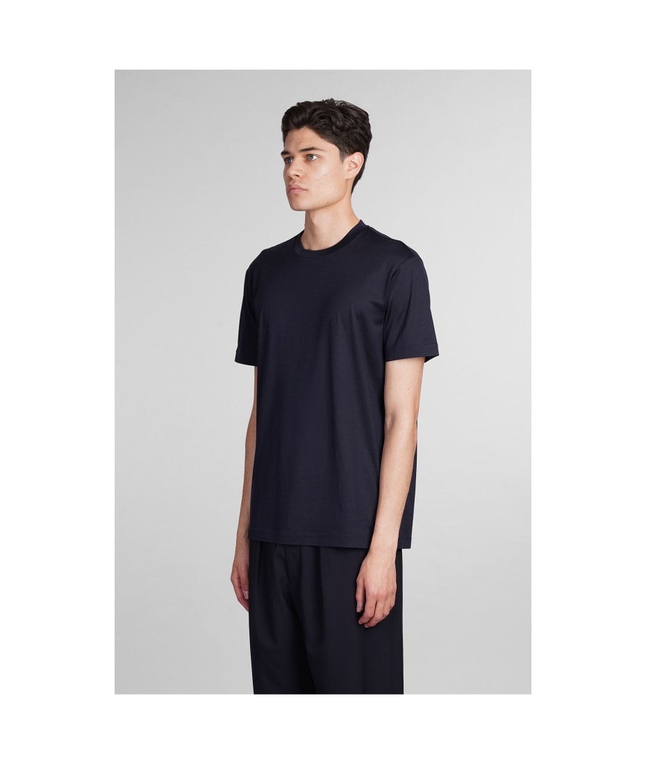 Giorgio Armani T-shirt In Blue Silk | italist