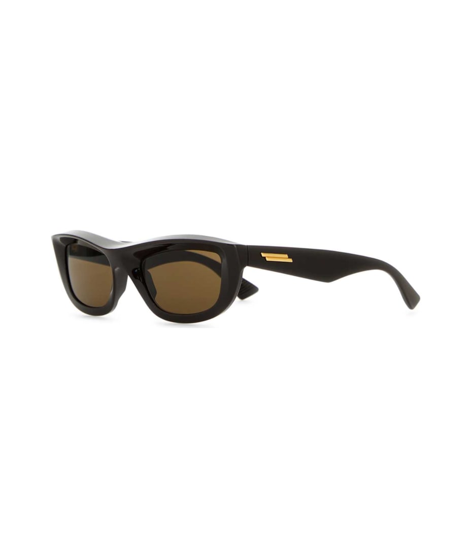 【送料&関税込】Bottega Veneta Dark Brown Acetate Sunglasses Bottega Veneta Dark Brown Acetate Sunglasses | italist