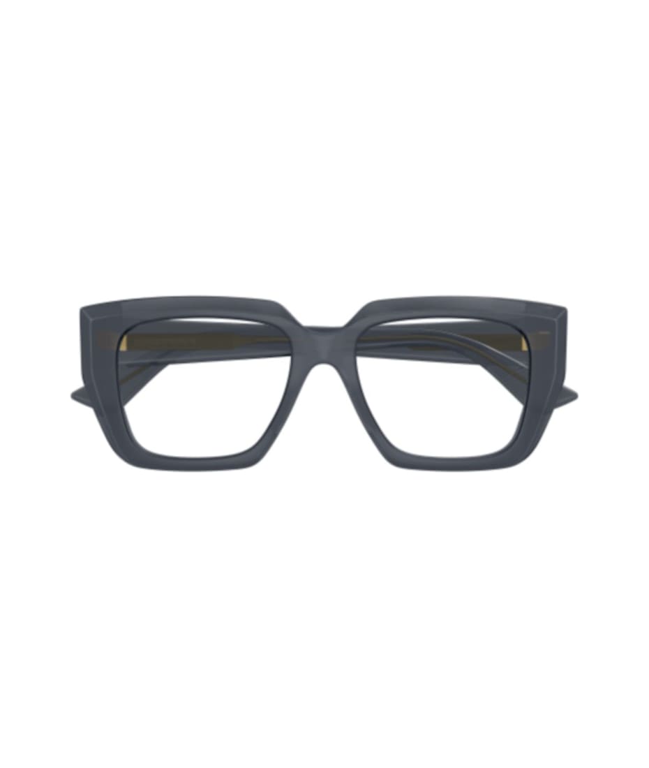 メガネ BOTTEGA VENETA Woman Optical frames Grey BV1032O 007 Bottega Veneta Eyeglasses BV1032O 007 Shiny Dark Grey - eye