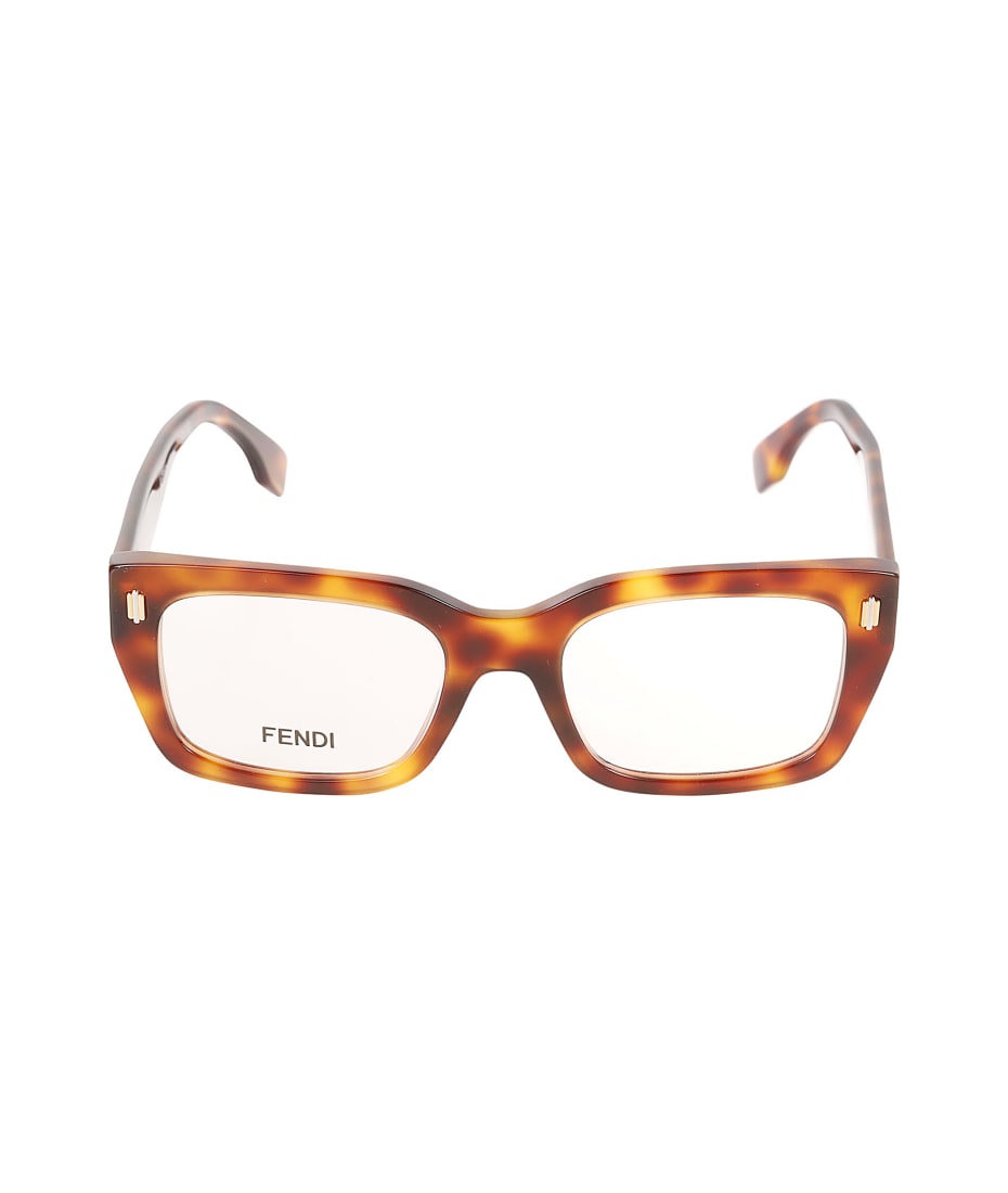 Fendi Square Frame Logo Sided Glasses | italist
