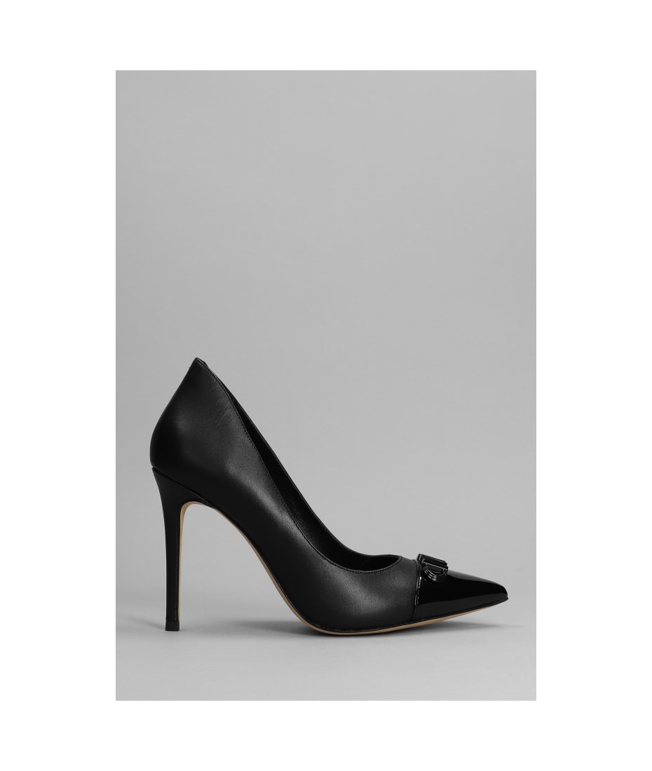 Michael Kors Parker Pumps In Black Leather | italist, ALWAYS LIKE A SALE