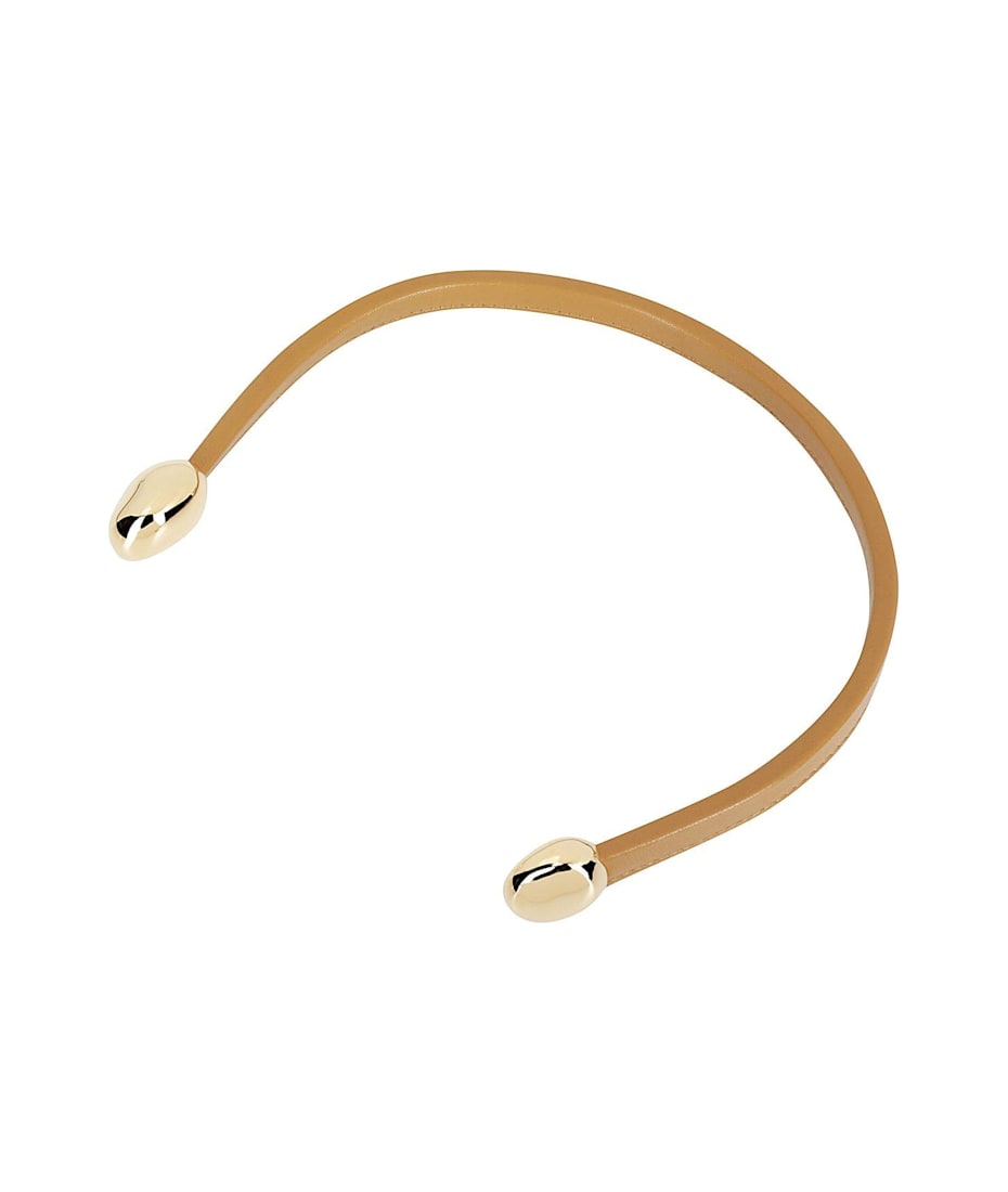 【送料&関税込】Bottega Veneta Leather Open Necklace Bottega Veneta Leather Open Necklace | italist