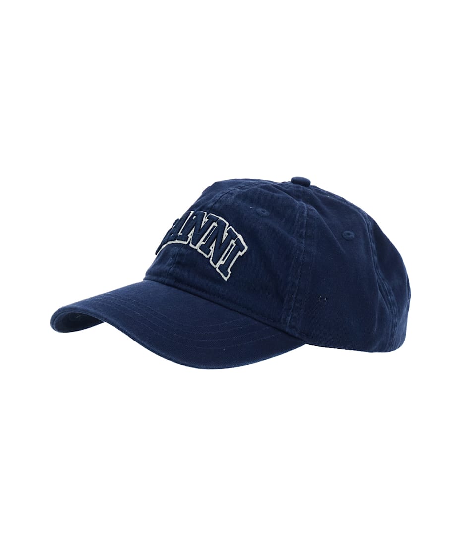 キャップ Ganni Canvas cap Ganni Washed Cotton Canvas Cap Emb | italist
