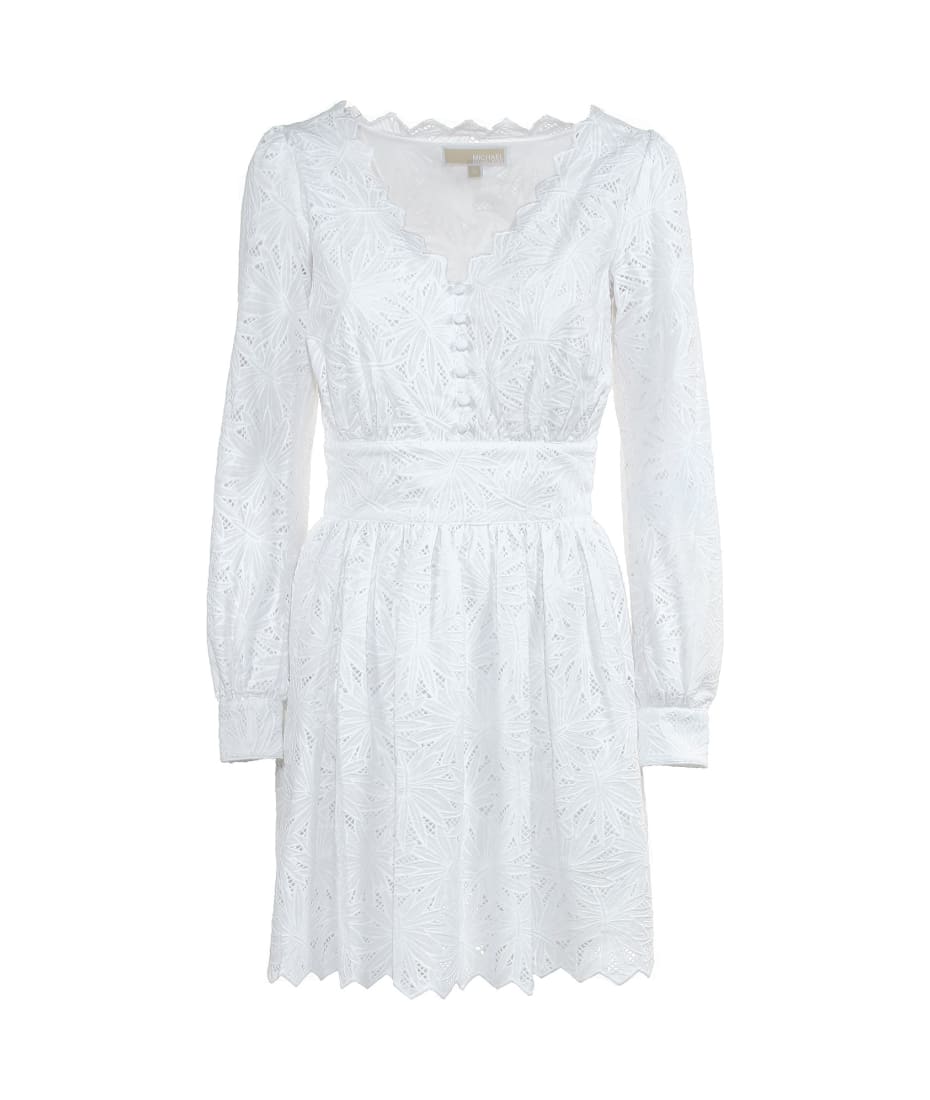 michael kors white lace dress