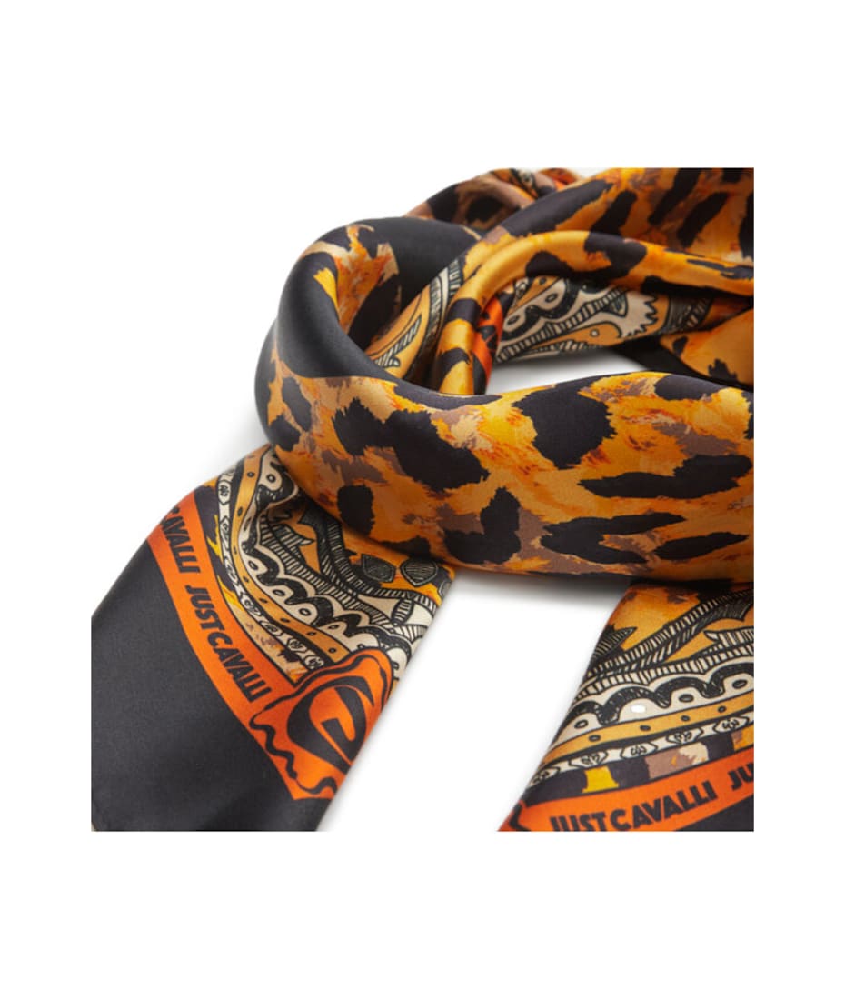 Just Cavalli Foulard Con Cavalli Just Cavalli Logo Foulard In