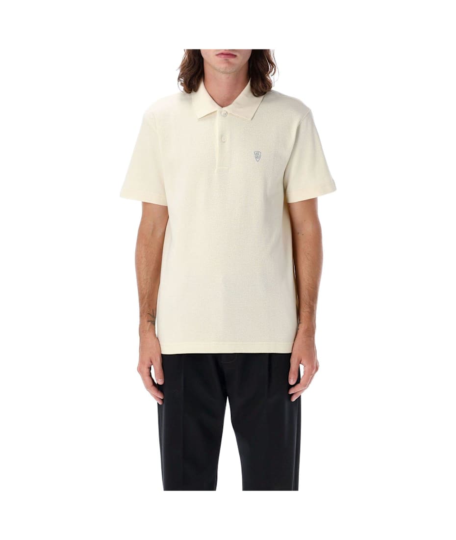 ■adidas■ Burberry Polo Shirt Ivory IS7420 Burberry Logo Embroidered Short-sleeved Polo Shirt | italist