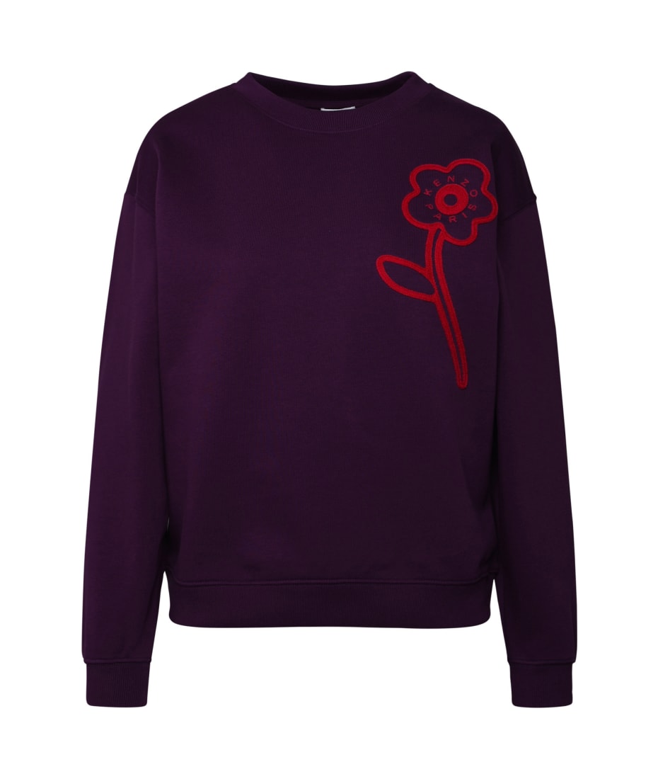 Kenzo Purple Cotton Sweatshirt italist