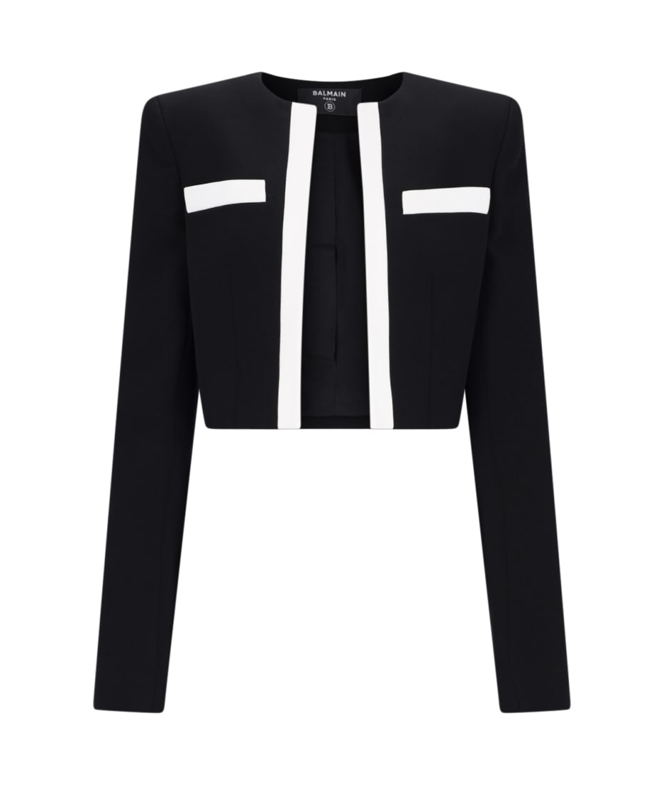 【送料&関税込】Balmain Spencer In Two-tone CrApe Balmain Spencer In Two-tone Crêpe | italist