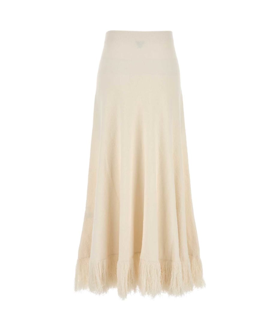 スカート BOTTEGA VENETA IVORY BOUCLE SKIRT Bottega Veneta Ivory Bouclã© Skirt | italist
