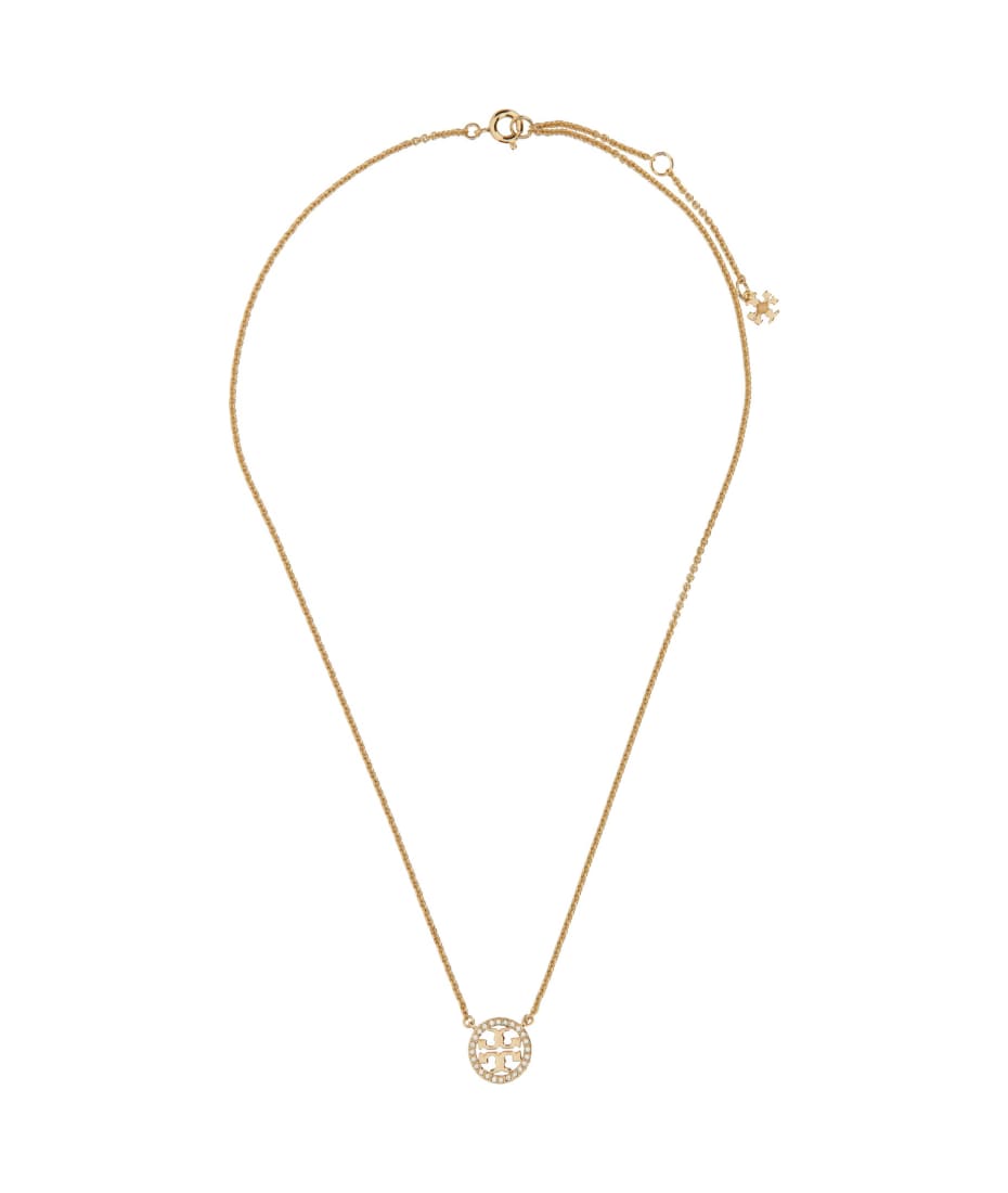 【送料&関税込】Tory Burch Gold Brass Miller Necklace Tory Burch Gold Brass Miller Necklace | italist