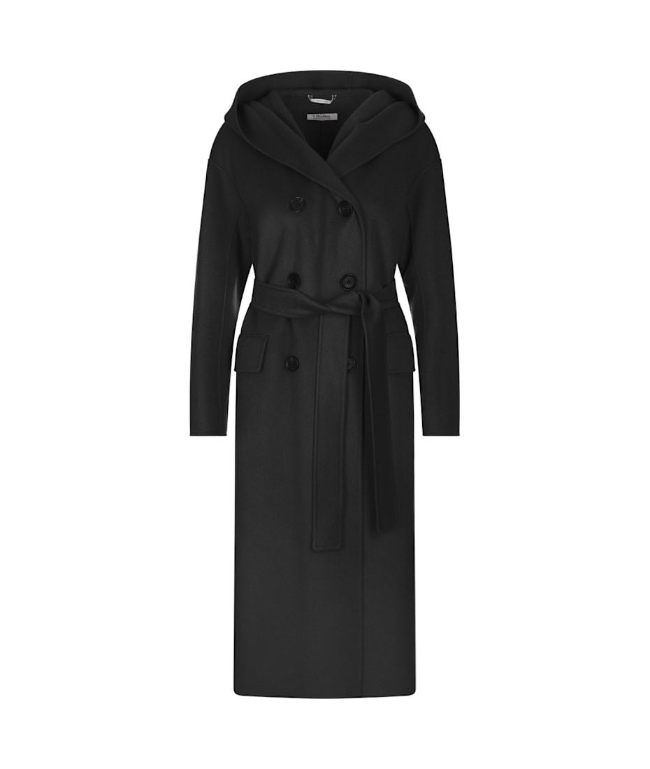 S Max Mara Black Favola Coat | italist
