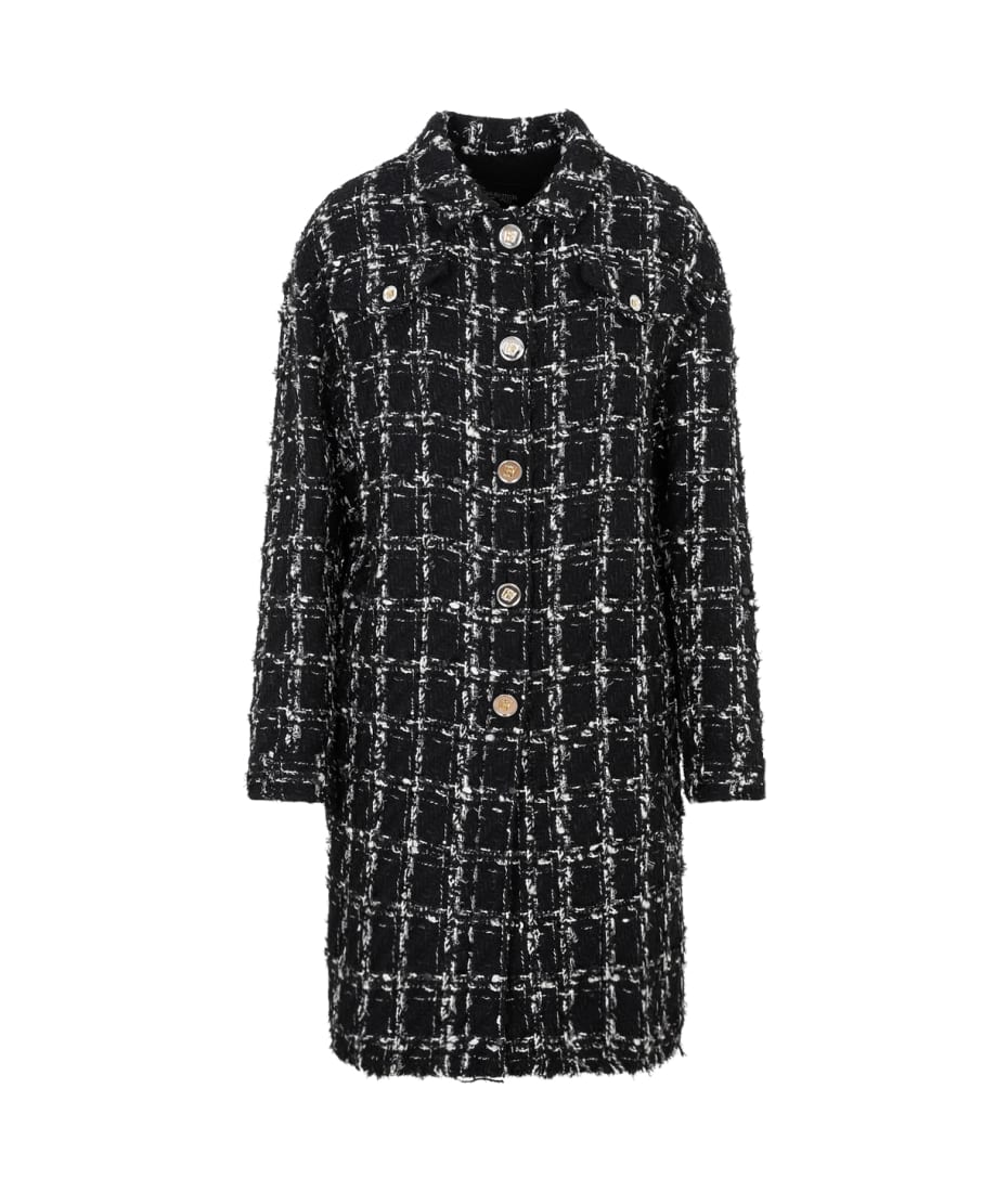 コート GIAMBATTISTA VALLI CHECKED BOUCLE COAT Giambattista Valli Checked Bouclé Coat | italist