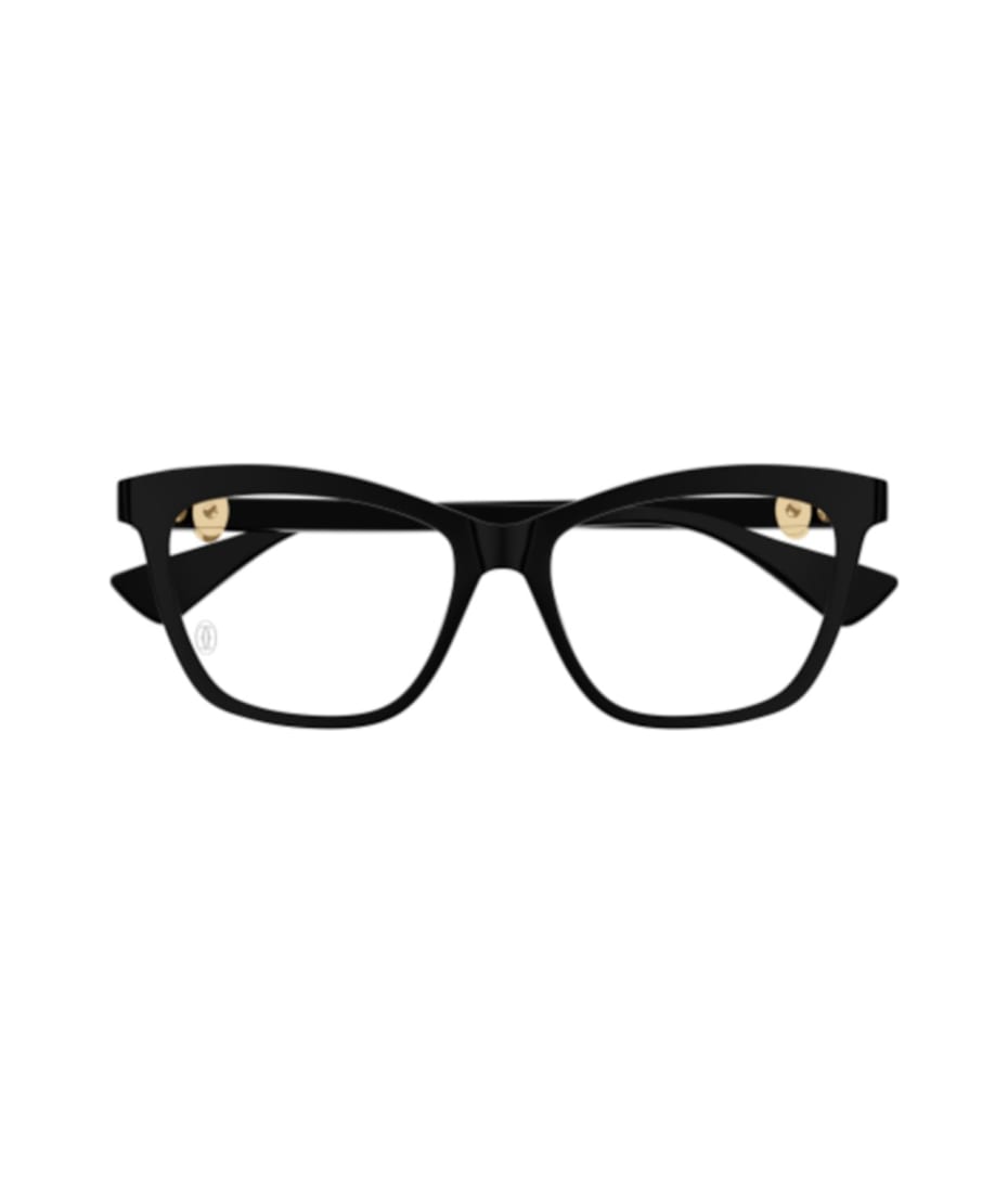 メガネ Cartier Cartier - CT0526O - 001 black black transpare Cartier Eyewear Ct0526o-001 Black-black-transparent