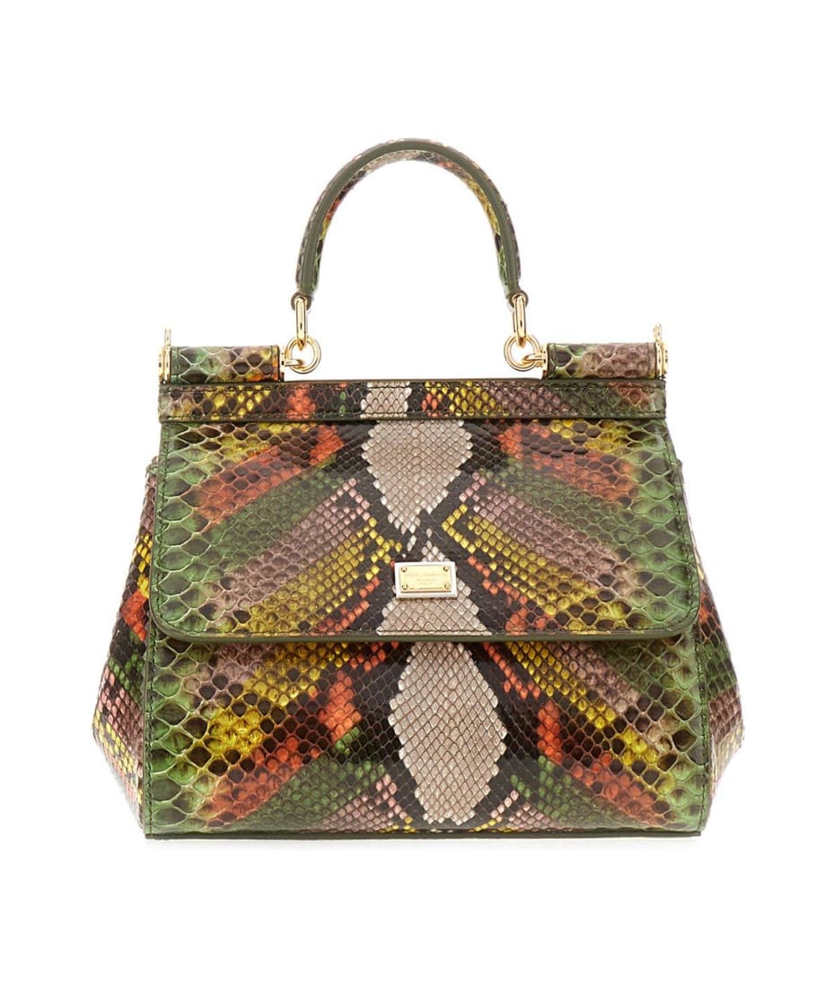 Dolce & Gabbana Medium Sicily Handbag - Multicolor verde