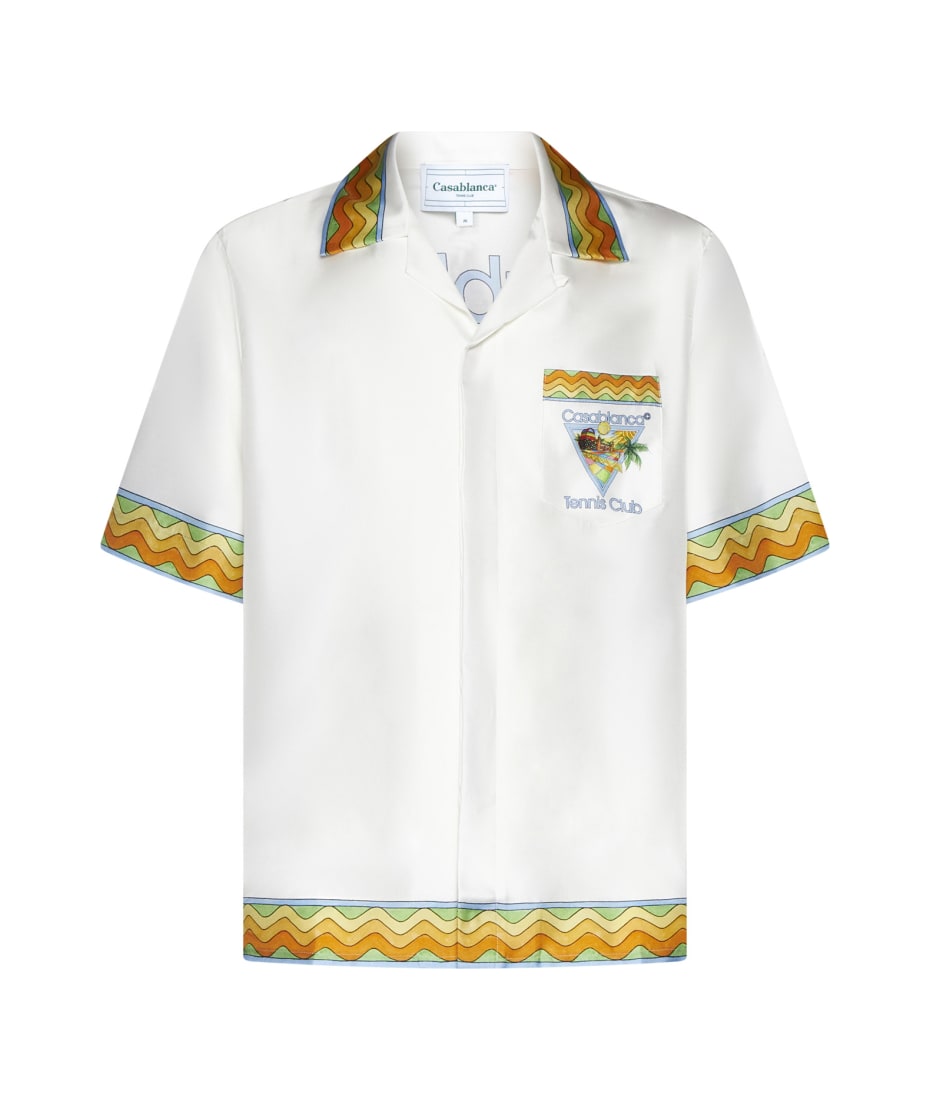 Casablanca Shirt - Casual Brushed Herringbone Twill Shirt