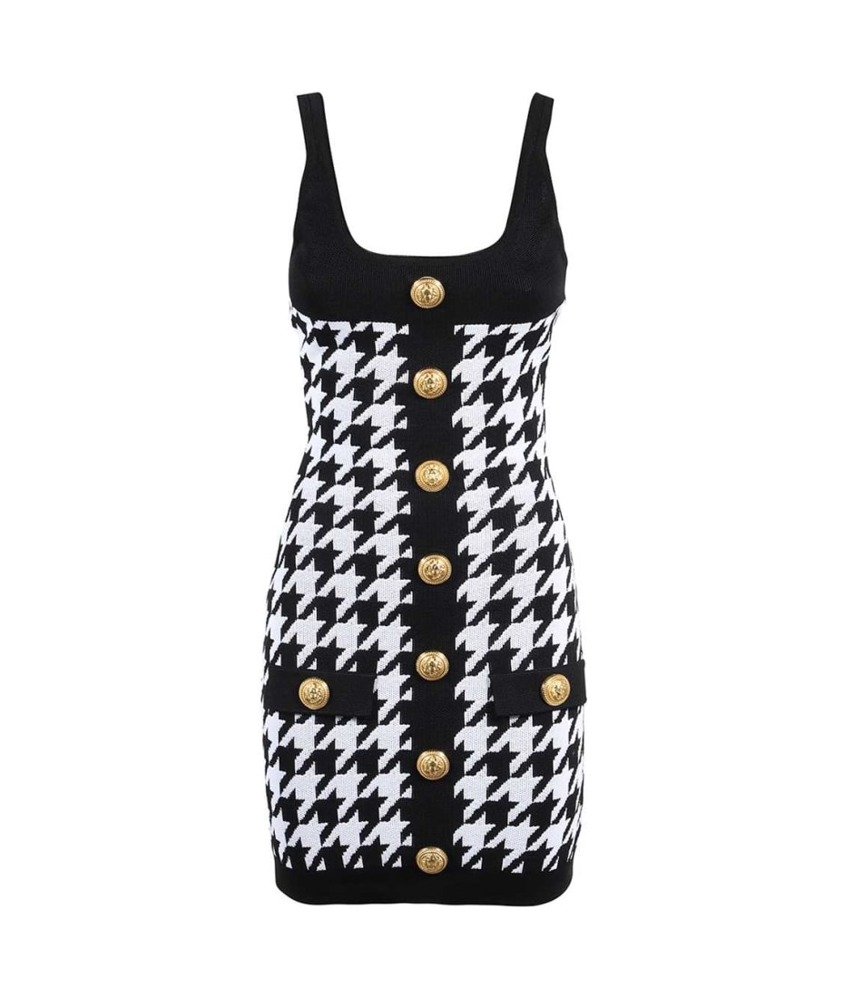 Balmain houndstooth dress best sale