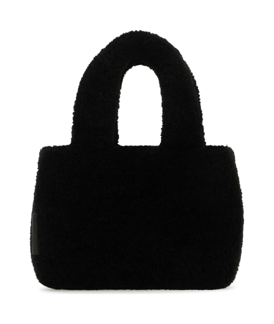 トートバッグ AMINA MUADDI Black Shearling Amini Giuly Handbag Amina Muaddi Black Shearling Amini Giuly Handbag | italist
