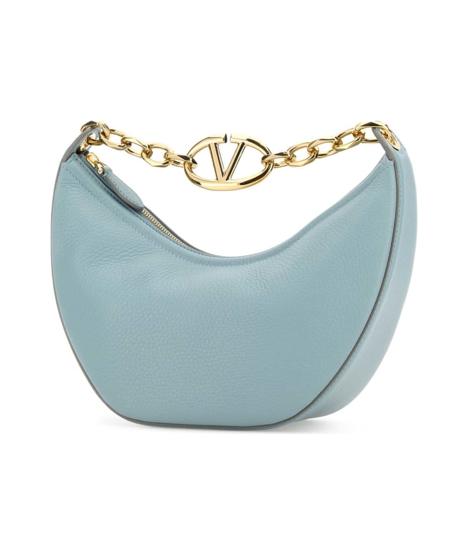 ハンドバッグ Valentino Garavani Small Hobo Vlogo Moon Bag Valentino Garavani Small VLogo Moon Hobo Bag in Grainy