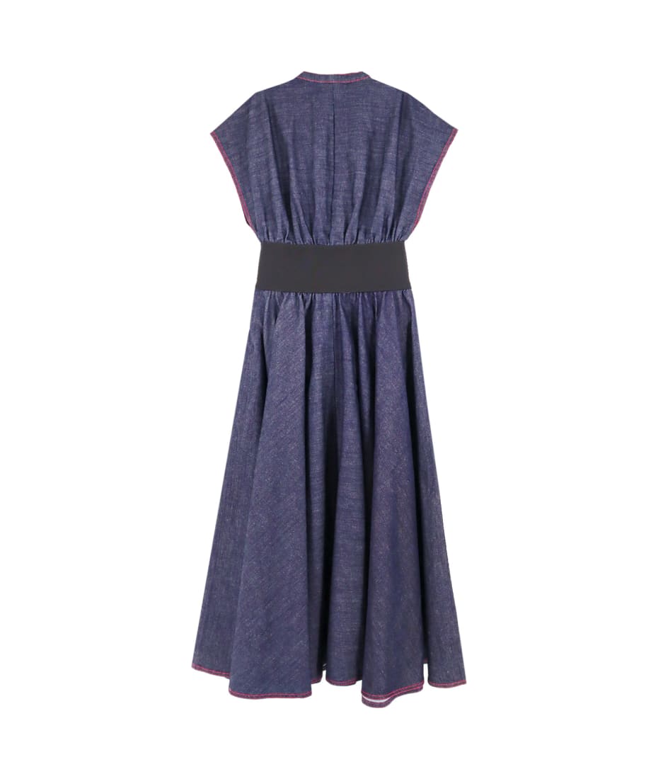Alaia Denim Belted Dress | italist