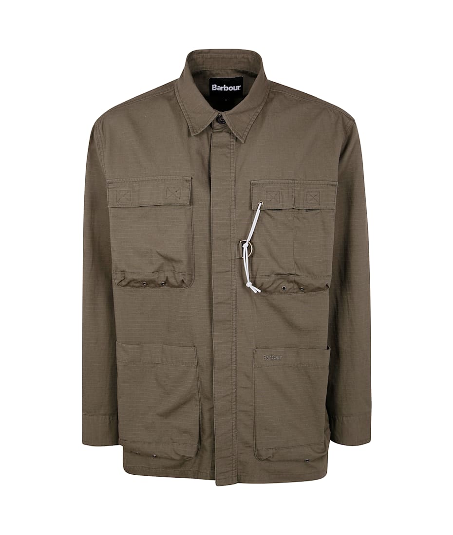 Tシャツ・カットソー Barbour WESTMORLAND RIPSTOP OVERSHIRT (MOS0420 MOS OL39) Barbour Westmorland Ripstop Overshirt | italist
