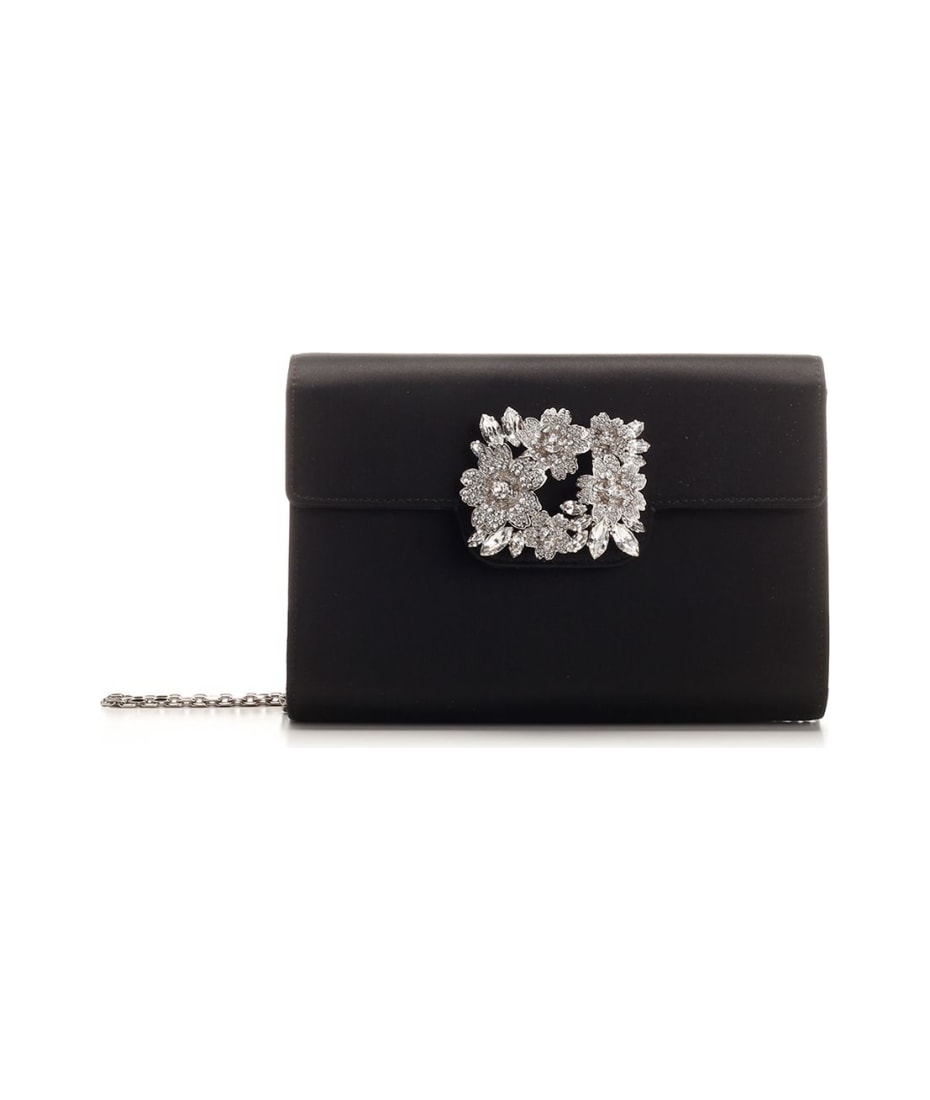 クラッチバッグ Roger Vivier Mini clutch bag with Rhinestone Bouquet Roger Vivier Mini Clutch Bag With Rhinestone Bouquet