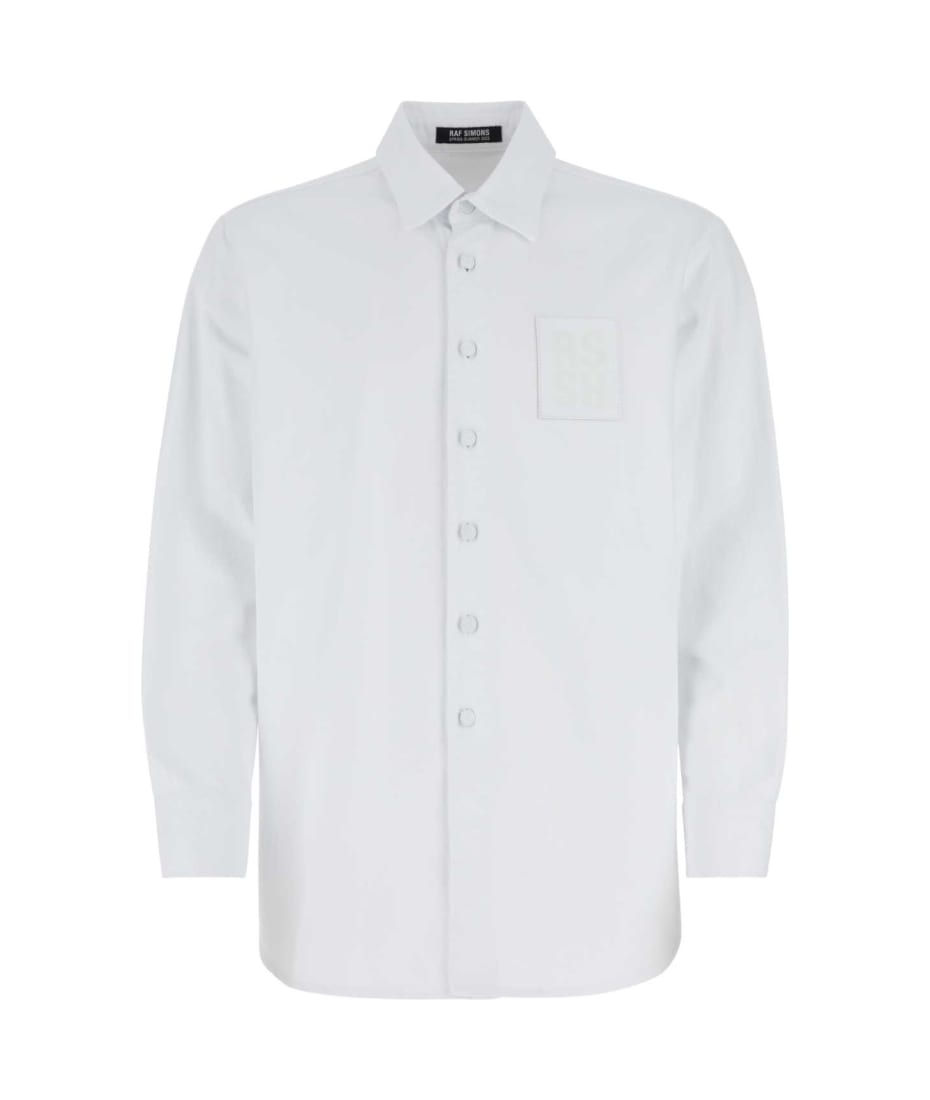 Tシャツ・カットソー RAF SIMONS SS23 White denim shirt (231M242 0010) Raf Simons White Denim Shirt | italist