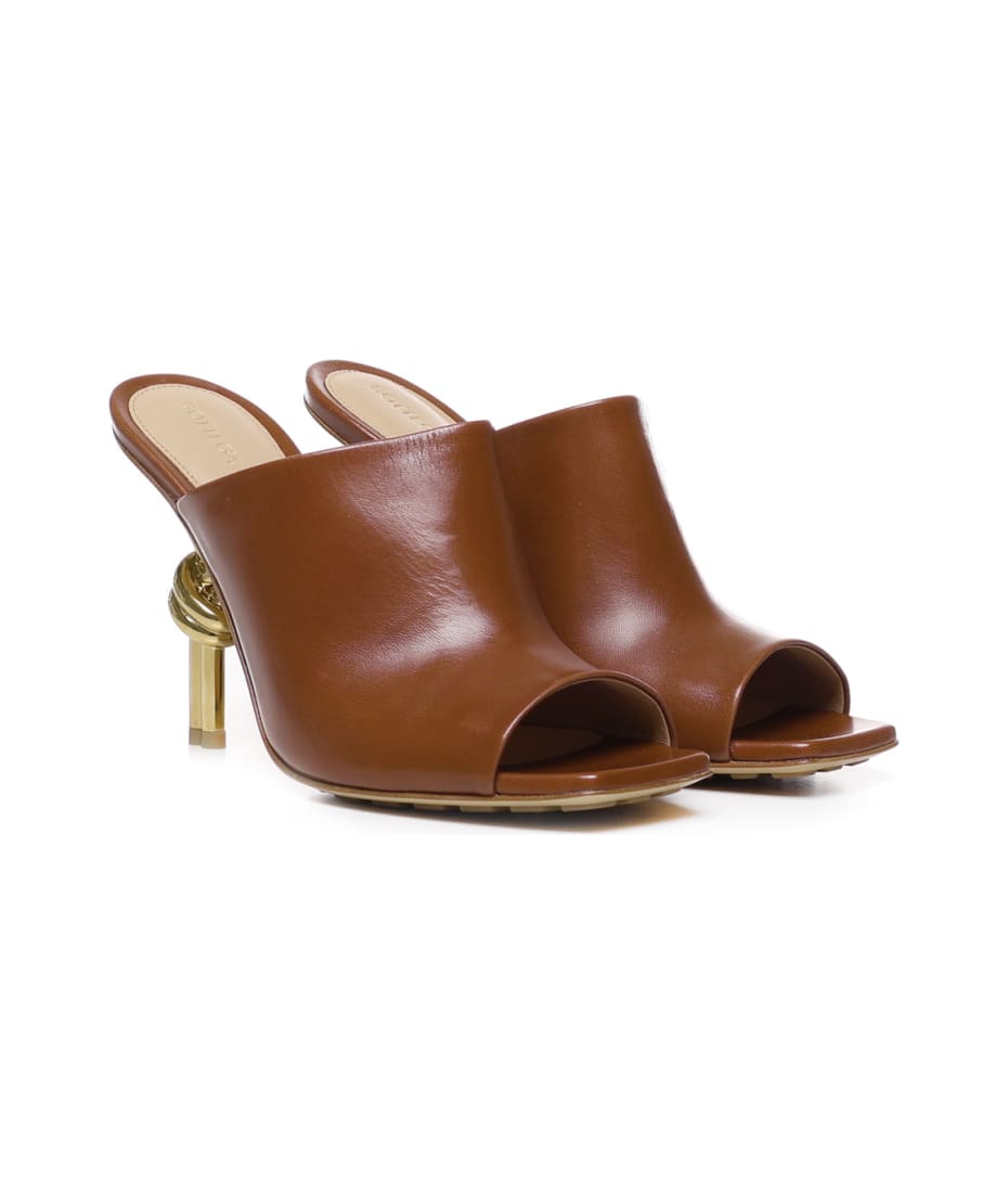 Bottega Veneta Knot Leather Mules | italist Bottega Veneta Knot Leather Mules | italist