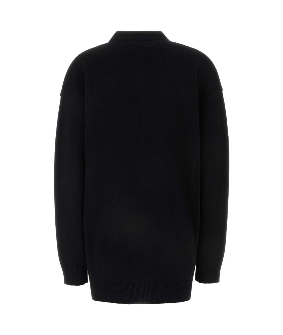 【送料&関税込】Versace Black Wool Blend Cardigan Versace Black Wool Blend Cardigan | italist