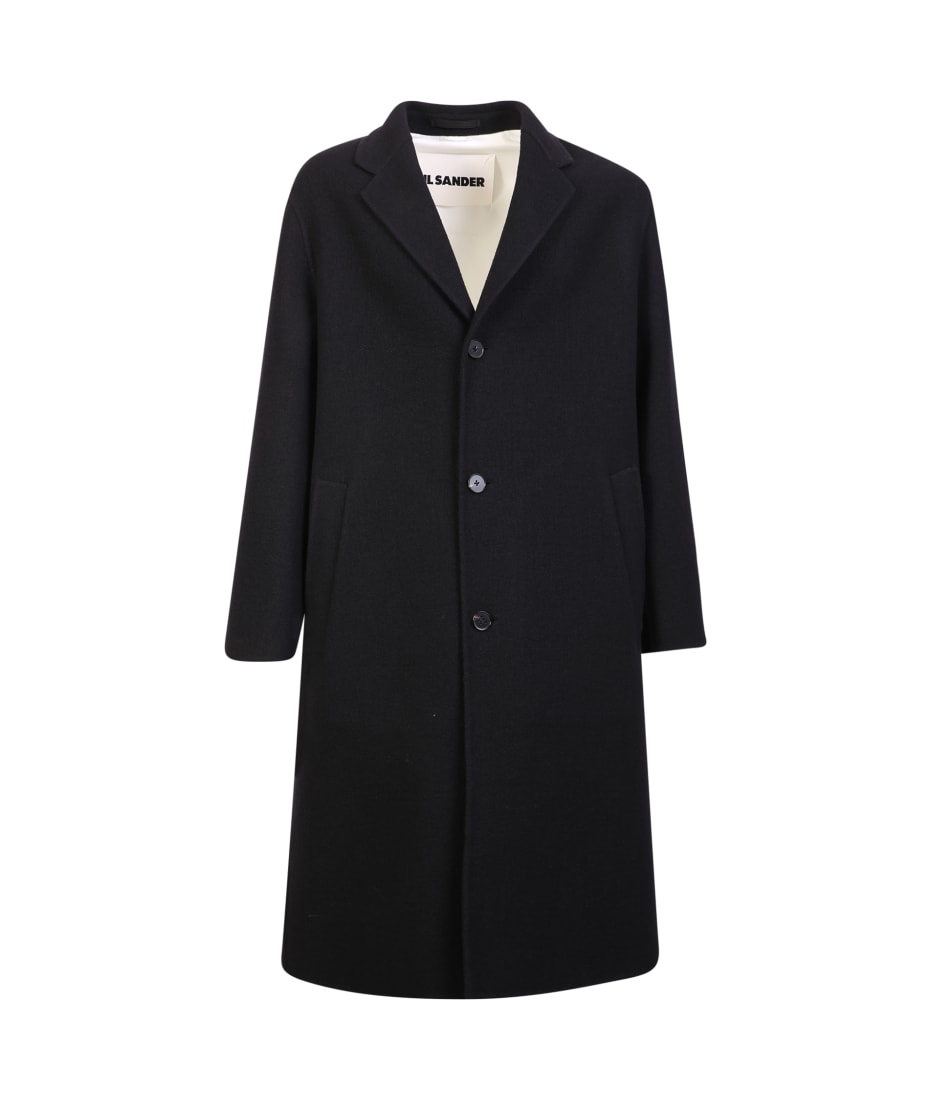 コート Jil Sander SS23 Black wool blend coat (J52AA0001J40028 001) Jil Sander Wool Blend Coat | italist