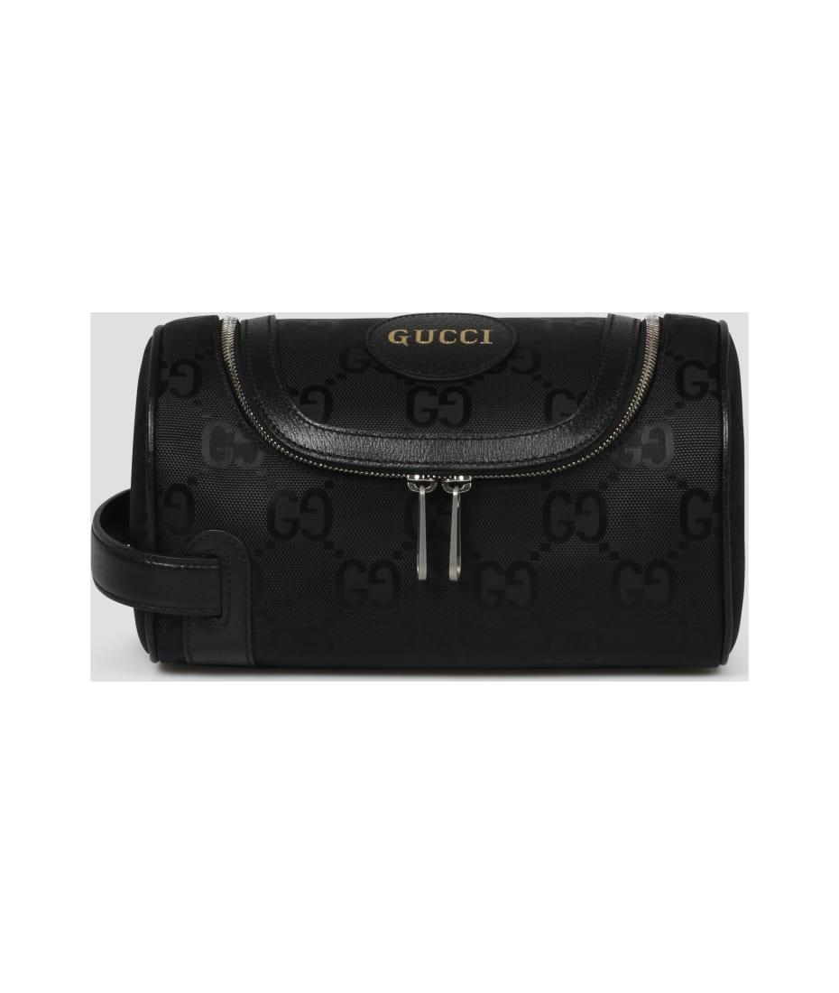 Jumbo GG small toiletry case in black leather