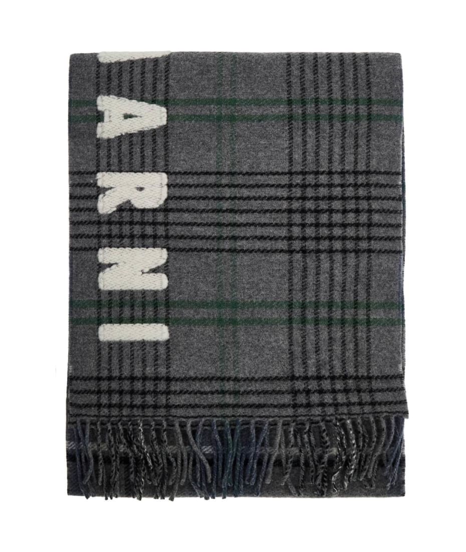 ☆韓国の人気☆【MARNI】☆MARNI WOOL CHECK SCARF☆関税込☆ Marni Double Check Wool Scarf In 8 | italist