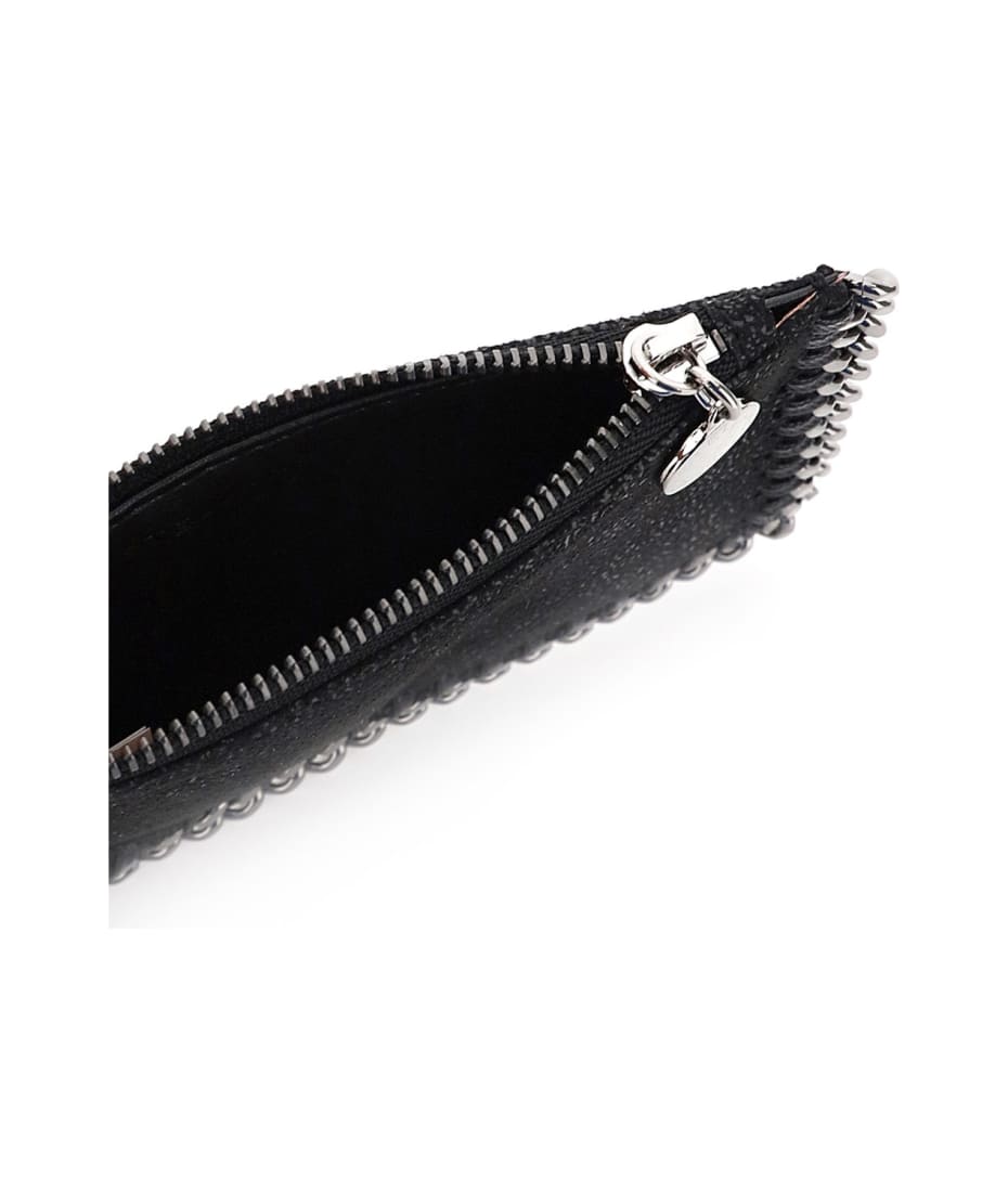 財布・小物その他 STELLA McCARTNEY Black Shaggy Deer Card Holder STELLA MCCARTNEY Shaggy Deer Falabella Zip Card Holder Black