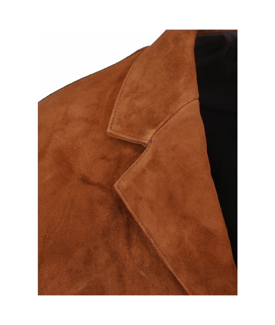 Tonywack Single-breasted Suede Jacket | italist
