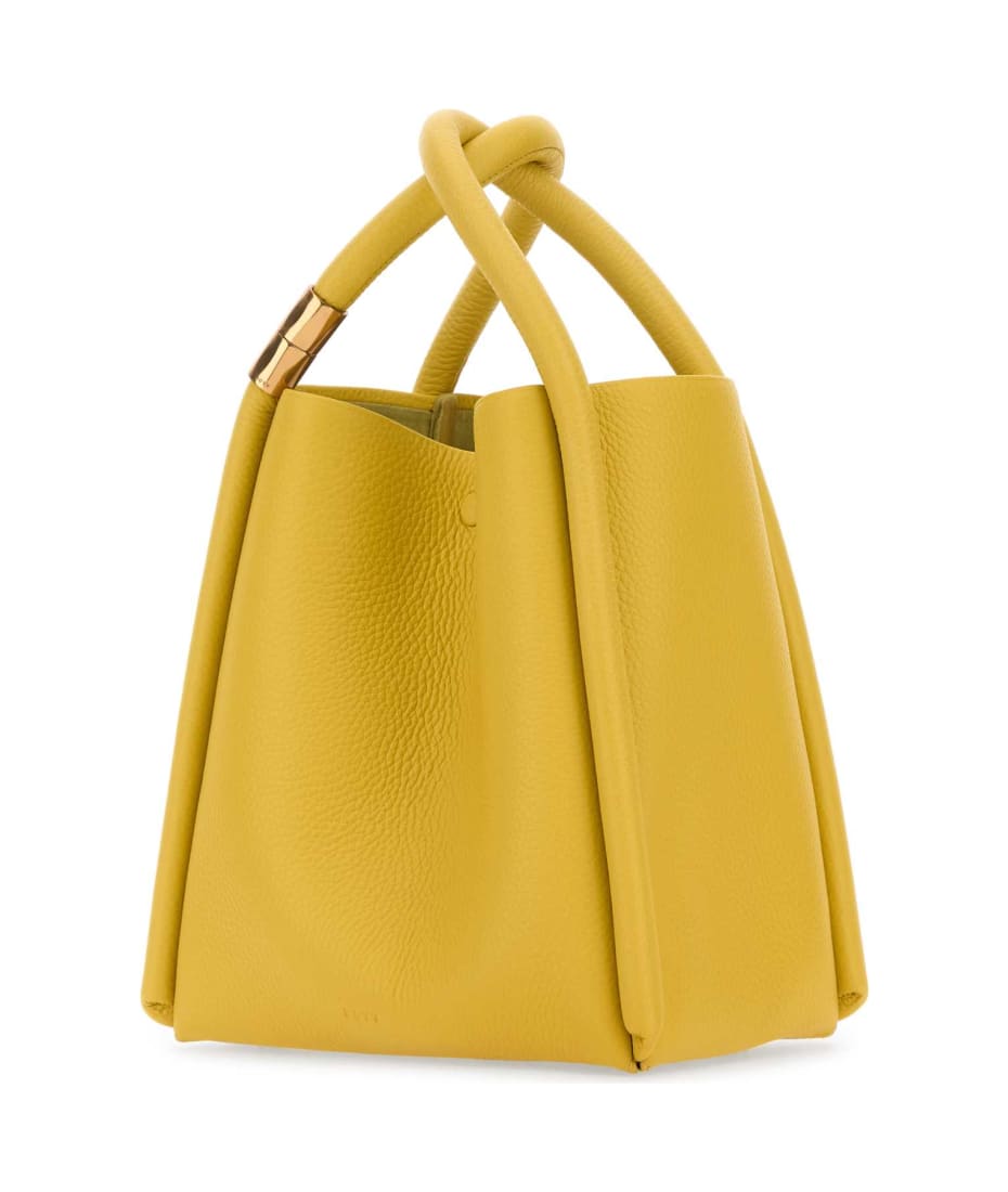 トートバッグ BOYY Mustard leather Lotus 12 handbag (CR24LOT12RIO 0BAM) BOYY Mustard Leather Lotus 12 Handbag | italist