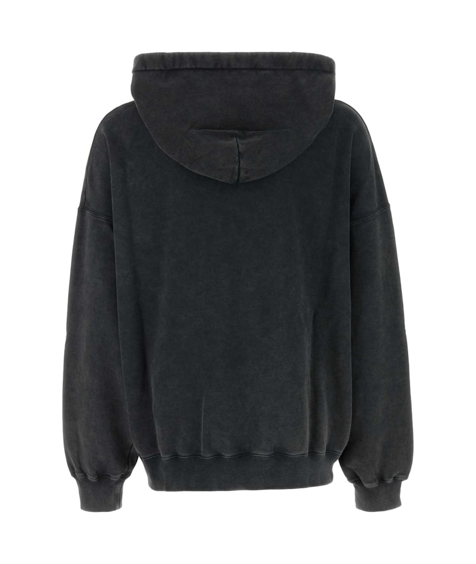 パーカー・フーディ GUCCI FW25 Charcoal cotton sweatshirt (795470XJHD3 1000) Printed cotton jersey hooded sweatshirt in navy | GUCCI® SI