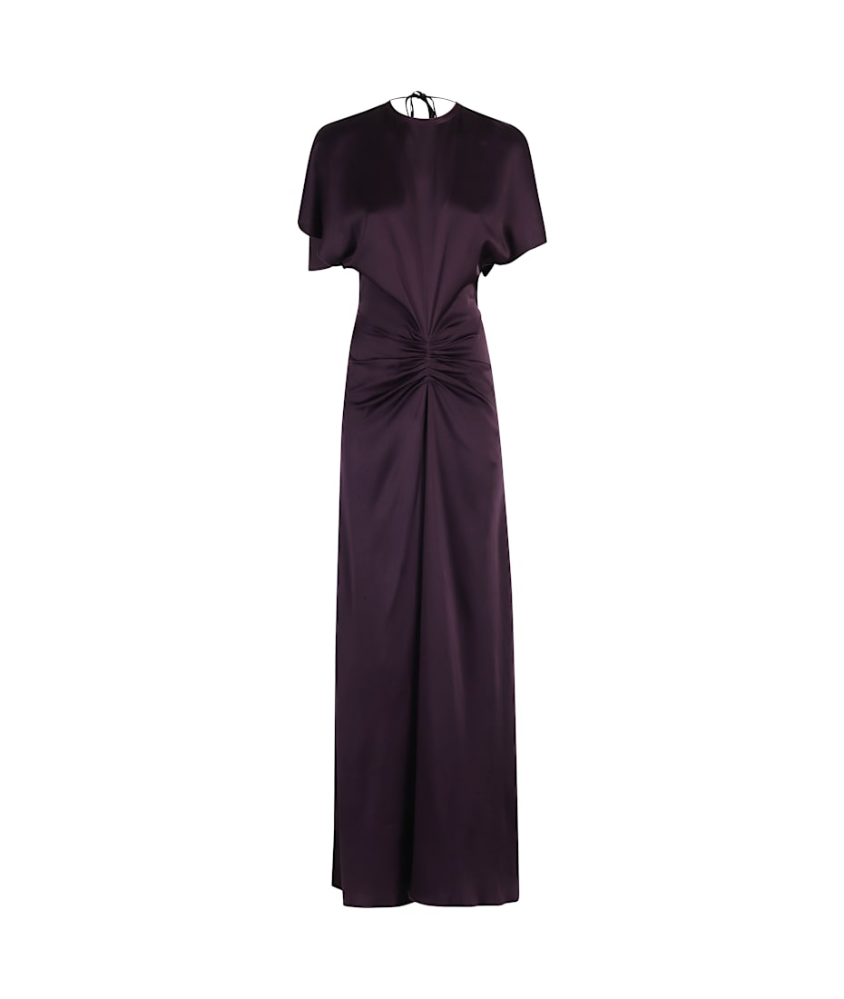 Victoria Beckham Gathered Waist Floor Long Dress | italist