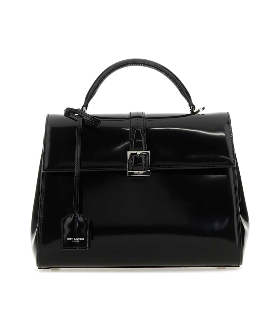 Saint Laurent Black Leather Small Le Fermoir Handbag | italist