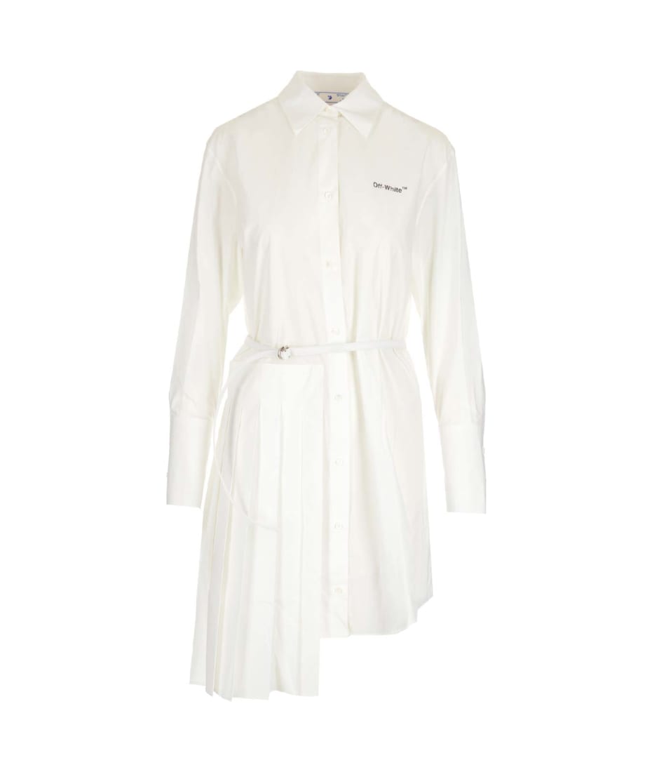 【送料&関税込】Off-White Cotton Shirtdress Off-White Shirt Dress | italist