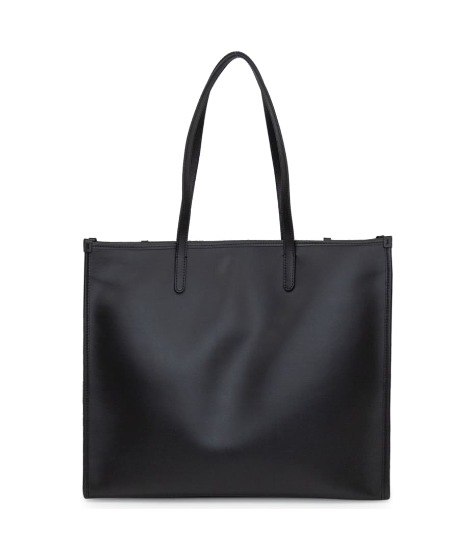 Dolce & Gabbana Black Leather Shopping Bag | italist, ALWAYS